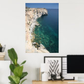 崖 – マルタ1ポスターの南ポイント ポスター (ホームオフィス)