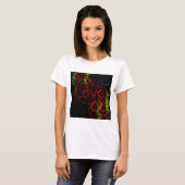 崩れた縁、強い心：壊れない愛 Tシャツ (正面フル)