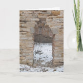 「崩れ落ちるオックスフォード工場の廃墟」クリスマスカード カード (正面)