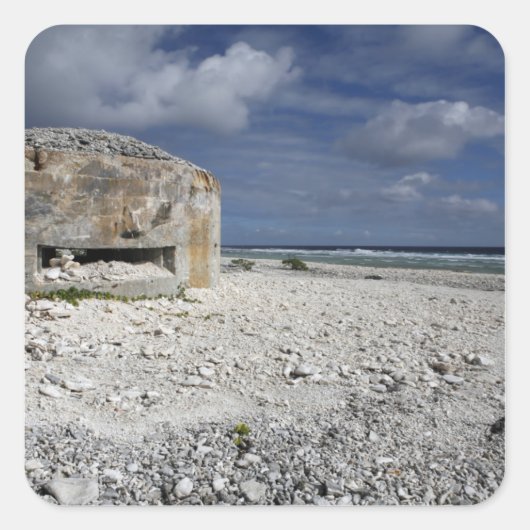 崩れ落ちるバンカー スクエアシール (正面)