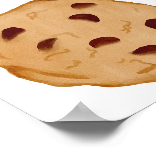 崩壊するクッキーの帰宅提案のサイン ポスター (角)