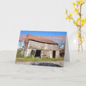 崩壊する納屋私おじいちゃんか孫 カード (黄色い花)