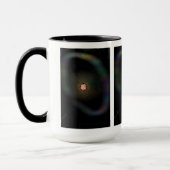 崩壊する超新星と広がるリングのマグカップ マグカップ (左)