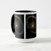 崩壊する超新星と広がるリングのマグカップ マグカップ (正面左)