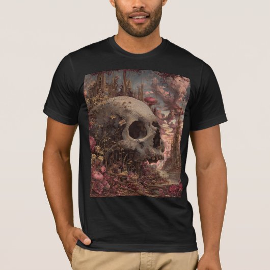 崩壊のキャンディ - ゴシック・シュールレアリストTシャツ Tシャツ (正面)