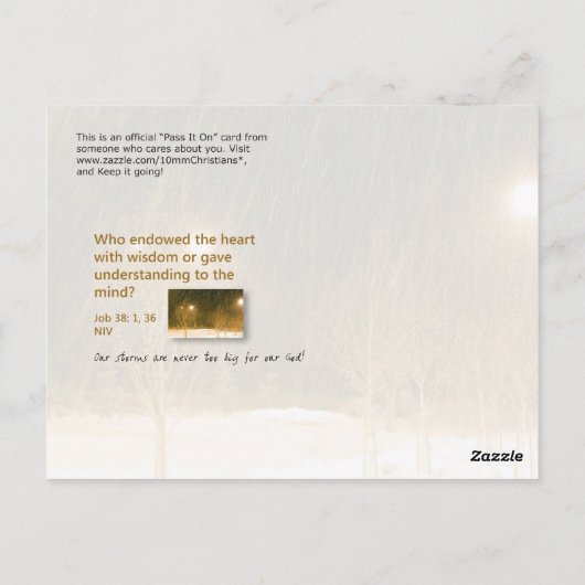 嵐から ポストカード (裏面)