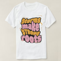 嵐が強い根を作る – レジリエンスタイポグラフィ