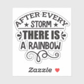 嵐が来るごとに虹が出る シール (シート)