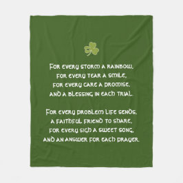 嵐が来るごとに虹のアイルランド賛美人の フリースブランケット