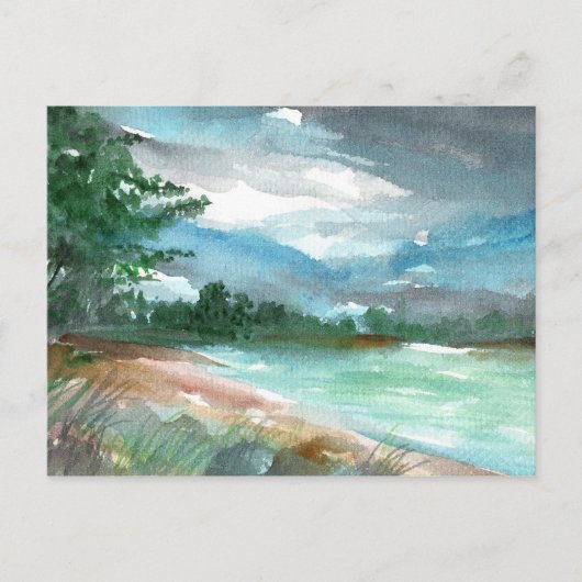 嵐が近づいている ポストカード (正面)