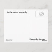 嵐が通り過ぎる時 ポストカード (裏面)