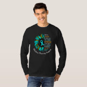 嵐である私は中毒回復の戦士 Tシャツ (正面フル)
