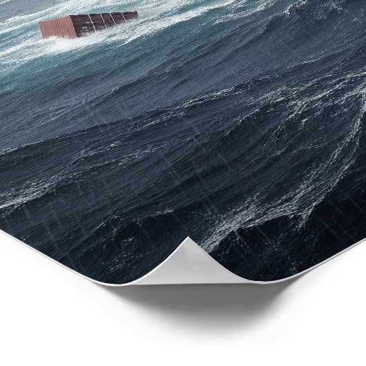 嵐で難破する ポスター (角)