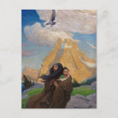 嵐と交わるワシの歌 シーズンポストカード (正面)