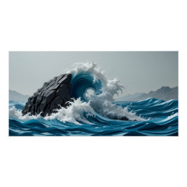 嵐による紙 ポスター