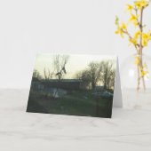 嵐による被害 カード (黄色い花)