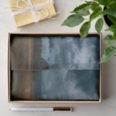 嵐に備えた木造の納屋 薄葉紙 (ギフト)