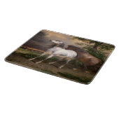 嵐に怯えた馬（カーレ・バーネット） カッティングボード (角)
