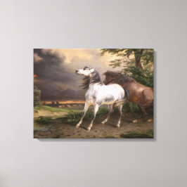 嵐に怯えた馬（カーレ・バーネット） キャンバスプリント