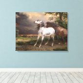 嵐に怯えた馬(カーレ・バーネット) キャンバスプリント (インサイチュ (ウッドフロア))