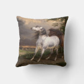 嵐に怯えた馬(カーレ・バーネット) クッション (裏面)