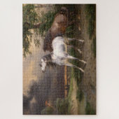 嵐に怯えた馬（カーレ・バーネット） ジグソーパズル (縦)