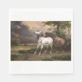 嵐に怯えた馬（カーレ・バーネット） スタンダードランチョンナプキン