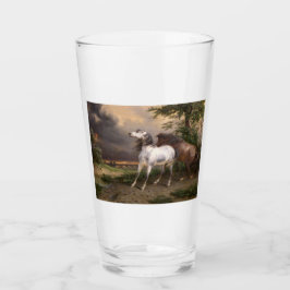 嵐に怯えた馬（カーレ・バーネット） タンブラーグラス
