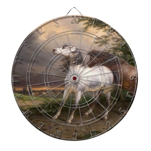 嵐に怯えた馬(カーレ・バーネット) ダーツボード (正面)