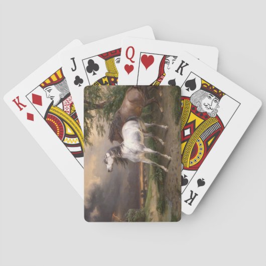 嵐に怯えた馬（カーレ・バーネット） トランプ (裏面)