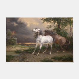 嵐に怯えた馬（カーレ・バーネット） ドアマット