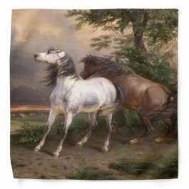 嵐に怯えた馬（カーレ・バーネット） バンダナ