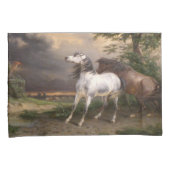 嵐に怯えた馬（カーレ・バーネット） 枕カバー (正面右)