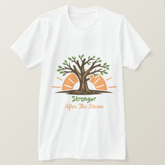 嵐のあとは強く Tシャツ (デザイン正面)