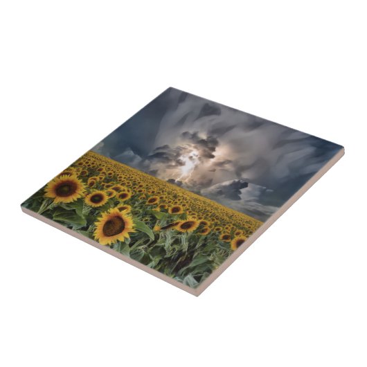 嵐のひまわり畑 タイル (側面)