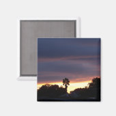 嵐のような空の夕日 マグネット (正面/裏面)