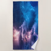 嵐のような空 ビーチタオル (正面)