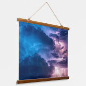 嵐のような空 吊り下げ型タペストリー (傾斜あり)