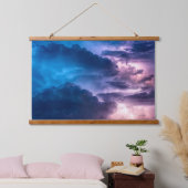 嵐のような空 吊り下げ型タペストリー (寝室)