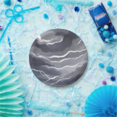 嵐のような空 | 濃い水色 ペーパープレート (パーティー)