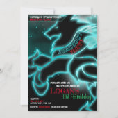 嵐のオオカミ ブラックアウトパーティーの招待状 招待状 (正面)