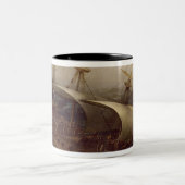 嵐のオランダの戦艦 ツートーンマグカップ (中央)