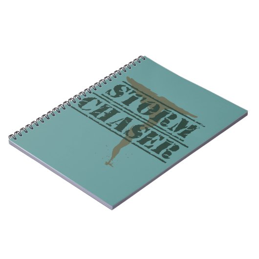 嵐のチェーサーのゴム印および漏斗 ノートブック (左側)