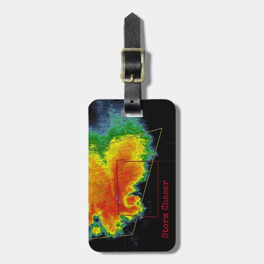 嵐のチェーサーのホックのエコーのレーダーのイメージ ラゲッジタグ (正面縦)
