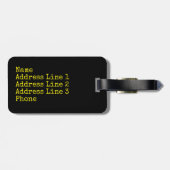 嵐のチェーサーのホックのエコーのレーダーのイメージ ラゲッジタグ (裏面横)