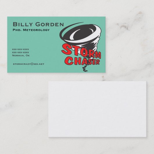 嵐のチェーサーの名刺 名刺 (正面/裏面)