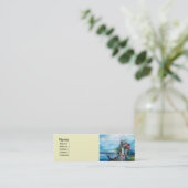 嵐のプラチナの金属のライダー スキニー名刺 (スタンド正面)