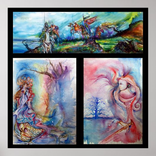 嵐のライダーとアヴァロンの伝説 ポスター (正面)