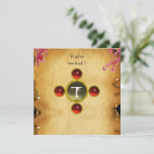 嵐のライダー、中世の騎士ルビーモノグラム 招待状 (スタンド正面)