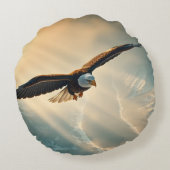 嵐の上を舞う ラウンドクッション (裏面)